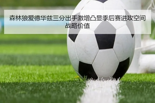 森林狼爱德华兹三分出手激增凸显季后赛进攻空间战略价值